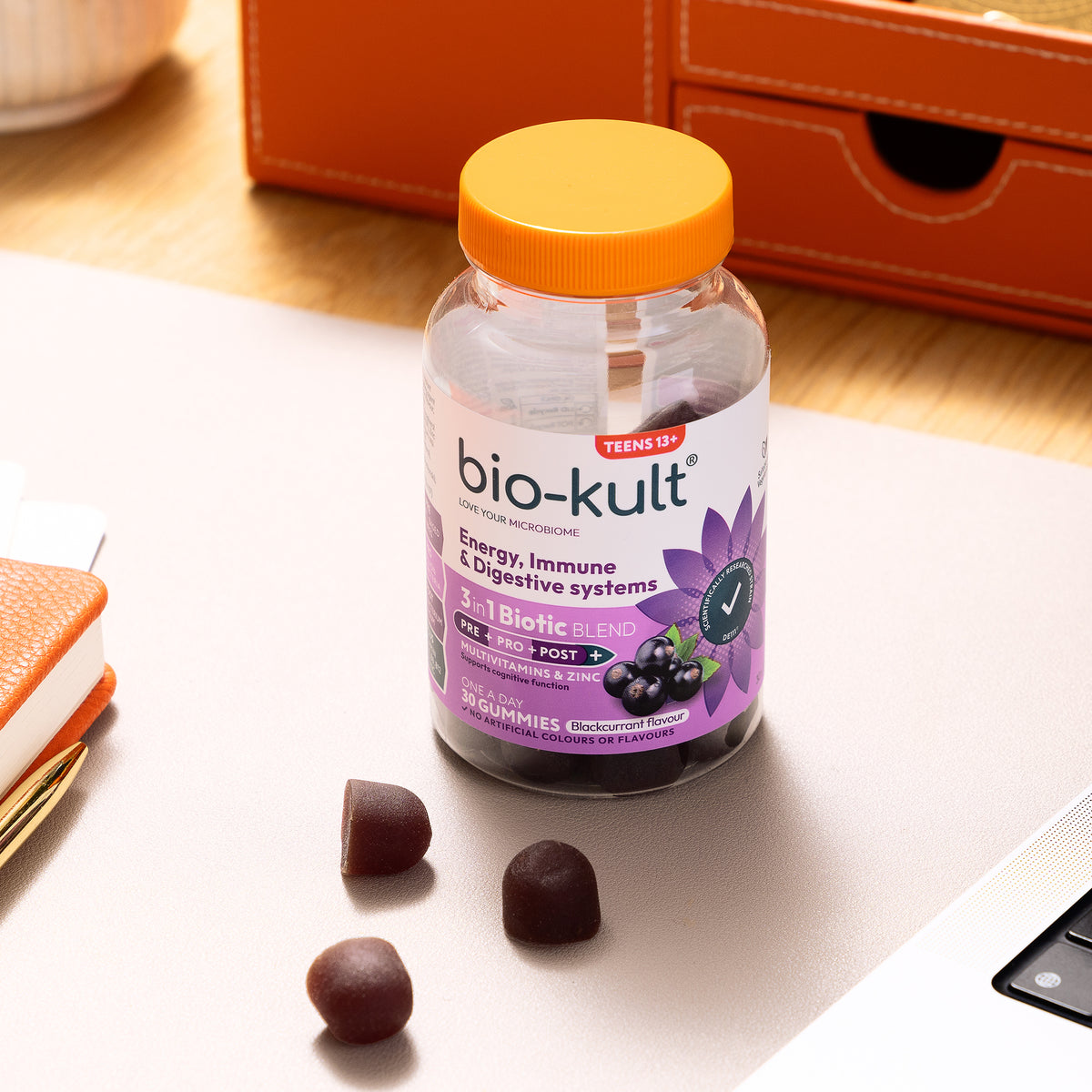 3-in-1 Biotic Blend Gummies for Teens | Gut, Energy + Immune Systems