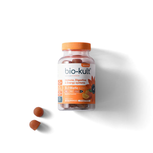 3-in-1 Biotic Blend Gummies for Adults | Gut, Energy + Immune Systems