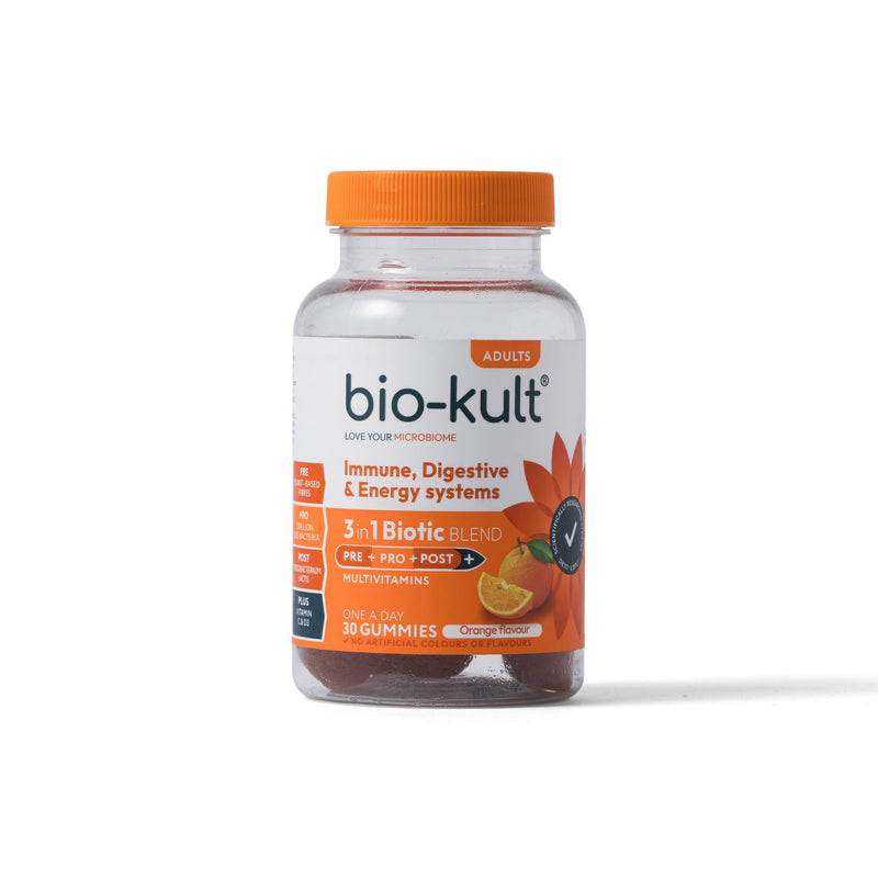 3-in-1 Biotic Blend Gummies for Adults | Gut, Energy + Immune Systems