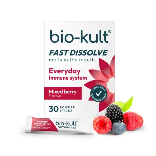 Bio-Kult Everyday Fast Dissolve Live Bacteria Powder Sticks, Mixed Berry Flavour Image 1