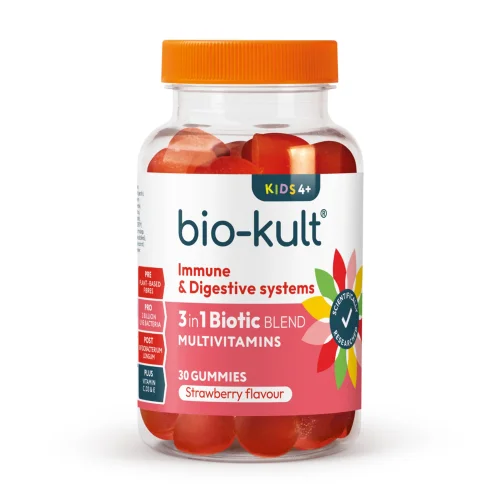 Bio-Kult 3-in-1 Biotic Blend Gummies for Kids, Strawberry Flavour Image 2