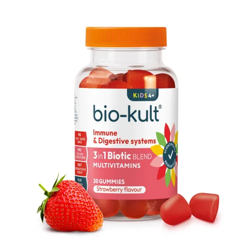 Bio-Kult 3-in-1 Biotic Blend Gummies for Kids, Strawberry Flavour Image 1
