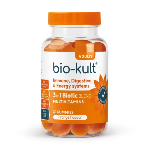 Bio-Kult 3-in-1 Biotic Blend Gummies for Adults, Orange Flavour Image 2
