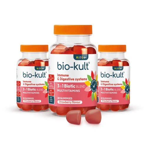 Bio-Kult Kids Gummies, 90 Day Bundle – Strawberry Flavour Image 1